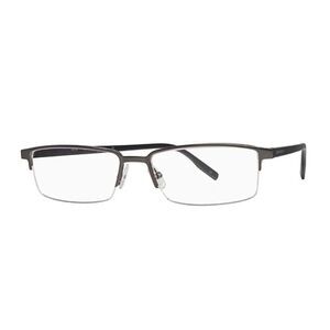 BCBG Maxazria Orion Oli Green Half Frame Metal Eyeglasses Glasses - Needs Lenses